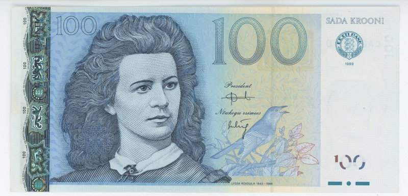 Estonia 100 Krooni 1999
P# 82a, N# 210046; # CA849870; UNC