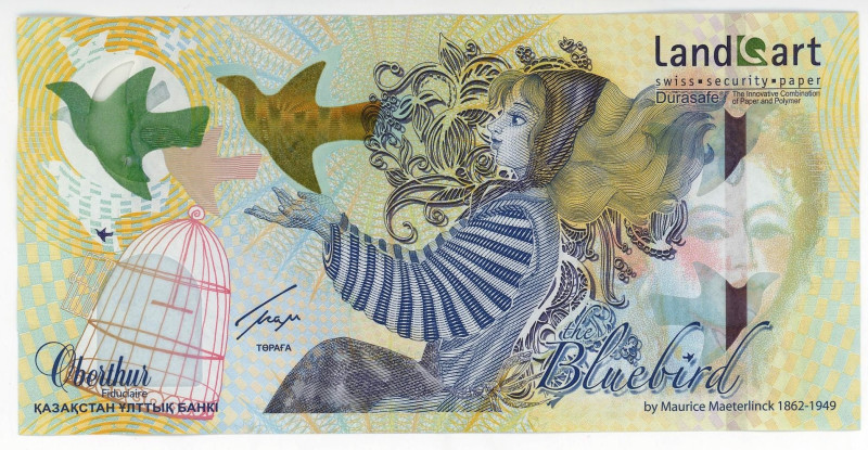 Kazakhstan Test Note "Bluebird" 2000 th (ND)
UNC