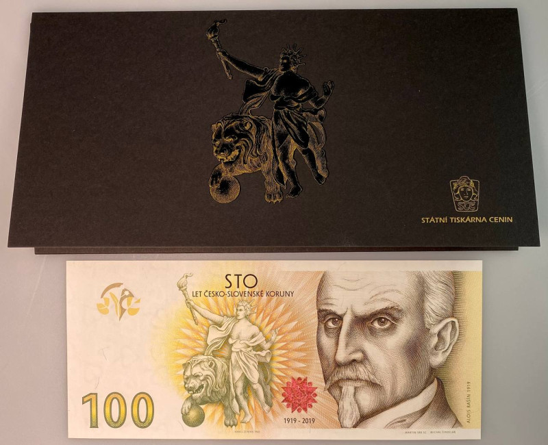 Czech Republic 100 Korun 2019 (2020) "100th Anniversary of the Czechoslovak Crow...