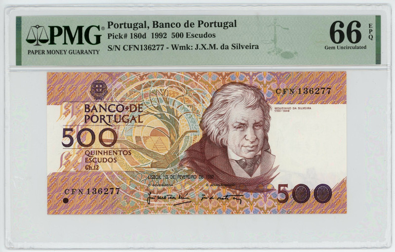 Portugal 500 Escudos 1992 PMG 64
P# 180d, N# 204655; # CFN136277; UNC