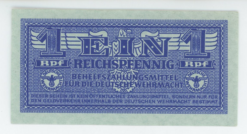 Germany - Third Reich Deutsche Wehrmacht 1 Reichspfennig 1942 (ND)
P# M32, N# 2...