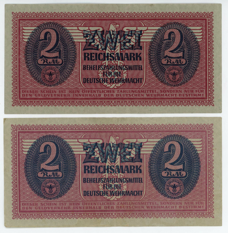 Germany - Third Reich 2 x 2 Reichsmark 1942 (ND)
P# M37, XF