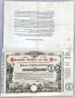 Austria Bond of Gesellschaft Vom Rothen Kreuze for 500 Francs 1882
VF