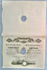 Austria Romania Marmarosi - Sovasut Rt Preferred Share for 100 Gulden 1890
# 361; cancelation with cutting center hole; VF