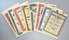 Belgian Congo Lot With 10 Different Stocks & Bonds 1925 - 1963
VF