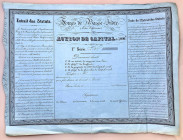 France Share of Forges De Basse - Indre for 2000 Rs 1843
VF