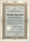 Germany - Third Reich Bond 4% of Bayerische handelsbank for 500 Reichsmark 1942
# 13853; With coupons; XF