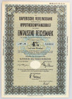 Germany - Third Reich Bond 4% of Bayerische Vereinsbank for 1000 Reichsmark 1942
# 40686; With coupons; XF