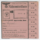 Germany - Third Reich & France Alsage Region (France) Food Coupons 1943
Nährmittelkarte; XF-AUNC