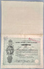Hungary Romania Nagykárolyi Kereskedelmi és Iparbank, Share for 400 Korona 1911
# 2754; Nagykaroly is now Carei in Romania, town was in Romania when ...