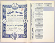 Russia Share of Compagnie D´Electricité Midi De La Russie for 250 Francs 1917
VF