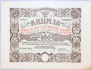 Serbia Share of Land's Credit Bank in Belgrad for 250 Dinara 1925
# 18796; With coupons; XF