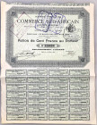 South Africa Share of Commerce Sud - Africain S.A. for 1£ 1896
VF