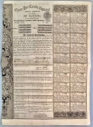 Spain Carlismo 5% Renta Perpetua Espanola for £200 Don Carlos V Onate 1836
# 12239; 5% Obligacion de £200. Serie 1. Bond issued by the supporters of ...