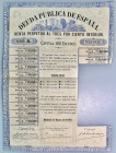 Spain Deuda Publica de Espana Renta de 3% Interior 100 Escudos 1875
# 211936; Rest of coupons; Serie A; VF