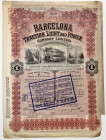 Spain Barcelona Traction, Light and Power Co 1 Share for 100 Dollars 1923
# 194931; With coupons; With big stamp; Incorporated under the laws of Cana...