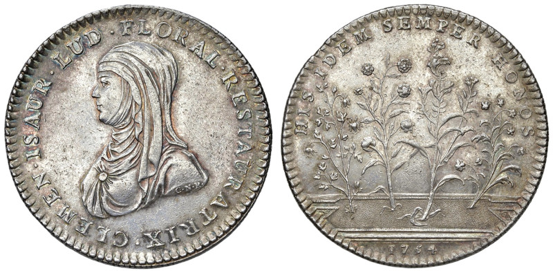 FRANCIA. Luigi XV (1715-1774). Medaglia 1754. AG (17,30 - Ø 35,00 mm). Feuardent...