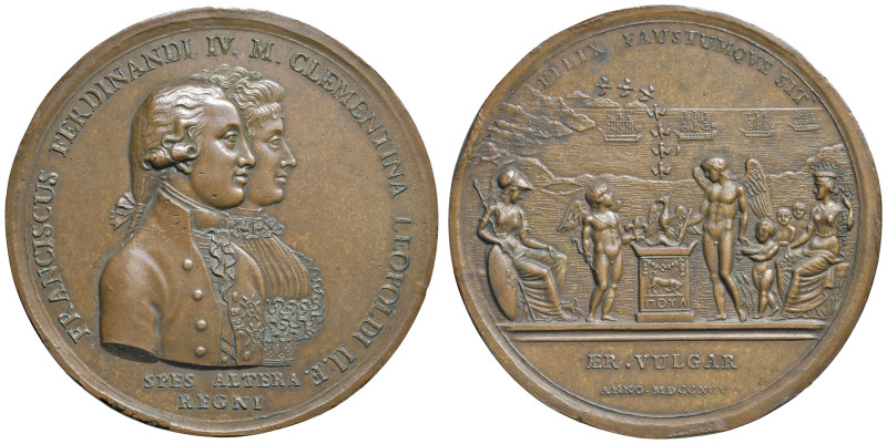 NAPOLI. Ferdinando IV di Borbone (1759-1816). Medaglia 1797 (coniata a Napoli). ...