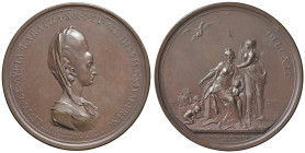 NAPOLI. Ferdinando IV di Borbone (1759-1816). Medaglia 1784 (Coniata a Napoli). Omaggio a Livia Doria Carafa. Opus: B. Perger. BR (g 112.00 - Ø 74.00 ...