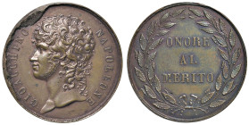 NAPOLI. Gioacchino Napoleone (1808-1815). Medaglia 1809 (Coniata a Napoli). Premio per Meriti Militari a Napoli. BR (g 18,00 - Ø 34,00 mm). D'Auria 92...