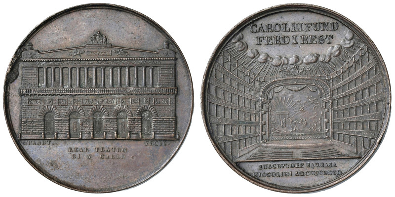 NAPOLI. Ferdinando I di Borbone (1816-1825). Medaglia 1817 (Coniata a Napoli). P...