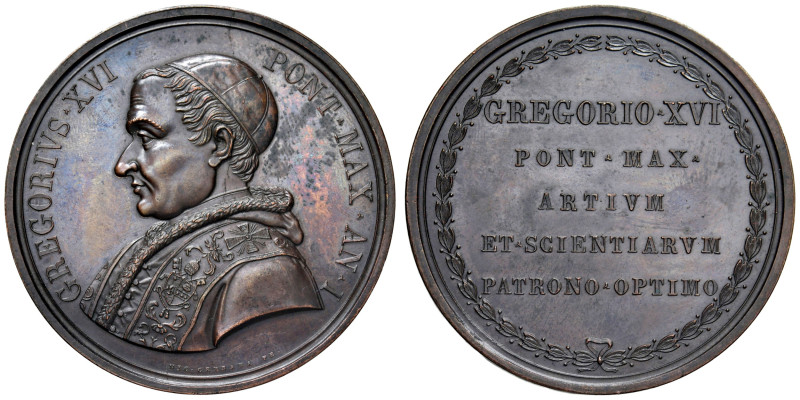 Gregorio XVI (1831-1846). Medaglia 1831 an. I. Elezione al Pontificato. Opus: Ce...