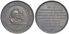 Pio IX (1846-1878). Medaglia 1867. 18° Centenario del martirio dei SS. Pietro e Paolo. BR (g 49,16 -Ø 48,60 mm). Bart. XXII, 3.
SPL