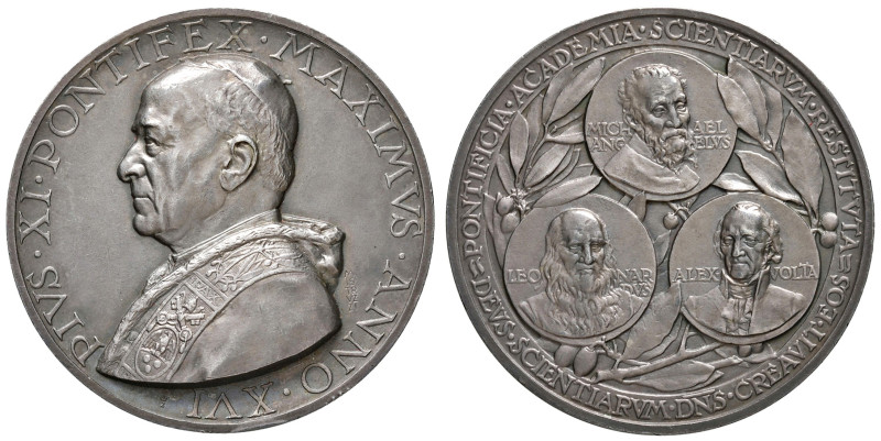 PIO XI (1922-1939). Medaglia 1937 an. XVI. La Pontificia Accademia delle Scienze...