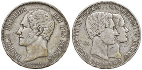BELGIO. Leopoldo I (1831-1865). 5 Franchi 1853. AG (g 24,80). Km-M-X2.1.
BB