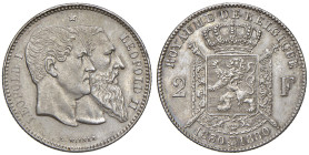 BELGIO. Leopoldo II (1865-1909). 2 franchi 1880. AG (g 10). KM 39.
SPL