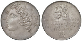 CECOSLOVACCHIA. Repubblica. 50 Corone 1968. AG (g 20,01). KM 65.
FDC