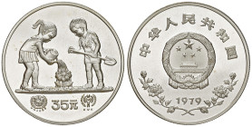 CINA. 35 Yuan 1979. AG (g 14,89). KM 8.
FS