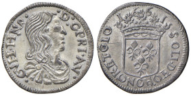 FRANCIA. Orange. Guglielmo Enrico di Nassau (1650-1702). Luigino 1661. AG (2,17). Cammarano 309.
SPL
