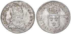 FRANCIA. Luigi XV (1715-1774). 1/3 Ecu 1721 P. AG (g 4,05). Gad. 306.
BB/qSPL