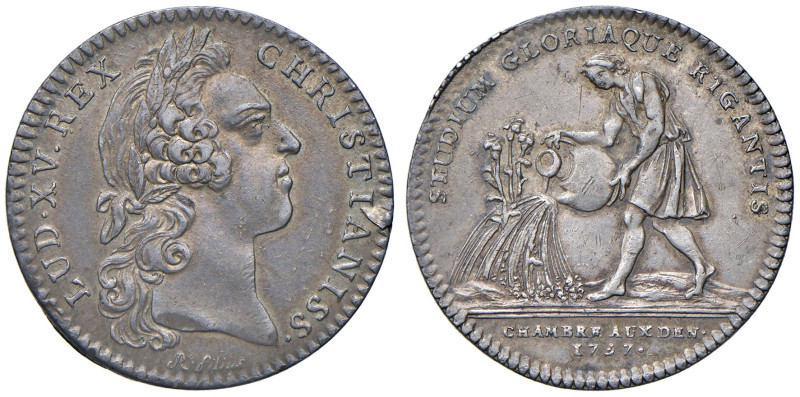 FRANCIA. Luigi XV (1715-1774). Gettone 1757. AG (g 7,66).
BB+