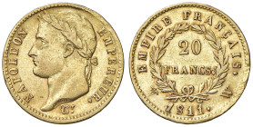 FRANCIA. Napoleone I, Imperatore (1804-1815). 20 Franchi 1811 W. AU (g 6,41). Gad. 1025.
BB