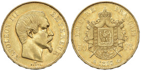 FRANCIA. Napoleone III ( 1852-1870). 50 Franchi 1855 A. AU (g 16,05). Gad. 1111. Sottile segno nel campo al D/.
BB