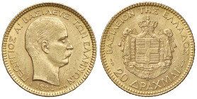 GRECIA. Giorgio I (1863-1913). 20 Dracme 1884 A. AU (g 6,45). Varesi 542.
qSPL