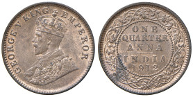 INDIA. Giorgio V (1910-1936). 1/4 Anna 1912. CU (g 4,76). KM 16. Rame rosso.
FDC