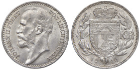 LIECHTENSTEIN. Giovanni II (1898-1923). 1 Corona 1910. AG (g 5,00). KM Y2.
qFDC