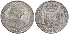 MESSICO. Carlo IV (1788-1808). 8 Reales 1800 Mexico. AG (g 26,85). Calicò 695.
BB
