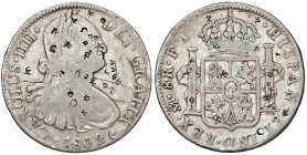 MESSICO. Carlo IV (1788-1808). 8 Reales 1802 Mexico. AG (g 26,50). Calicò 698. Contromarche.
BB