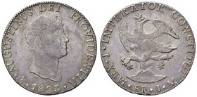 MESSICO. Augustín I Iturbide (1822-1823). 8 reales 1823 JM. AG (27,06). KM 310. Raro. Delicata patina da antica raccolta.
SPL