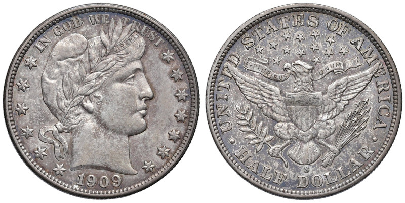 USA. 1/2 Dollaro 1909 S. AG (g 12,47). KM 116.
SPL