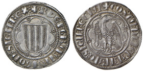 MESSINA. Pietro e Costanza (1282-1285). Pierreale. AG (g 3,29). MIR 172. Con cartellino Numismatica de Falco.
SPL