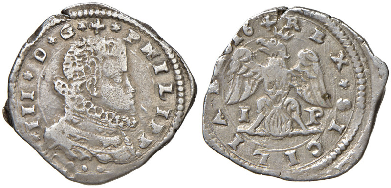 MESSINA. Filippo III (1598-1621). 4 Tarì 1612. AG (g 10,38). MIR 345/6.
qBB