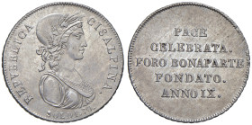MILANO. Repubblica Cisalpina (1800-1802). 30 Soldi an. IX. AG (g 7,32). Gig. 2.
BB+/qSPL