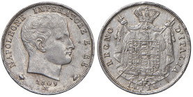 MILANO. Napoleone I (1805-1814). 1 Lira 1809. AG (g 5,00). Gig. 152. 
SPL/SPL+