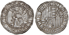 NAPOLI. Alfonso I d'Aragona (1442-1458). Carlino. AG (g 3,58). MIR 55. NC
BB+