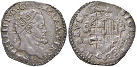 NAPOLI. Filippo II di Spagna (1554-1598). Tarì. AG (g 5,91). Magliocca 64/5. R
BB/BB+